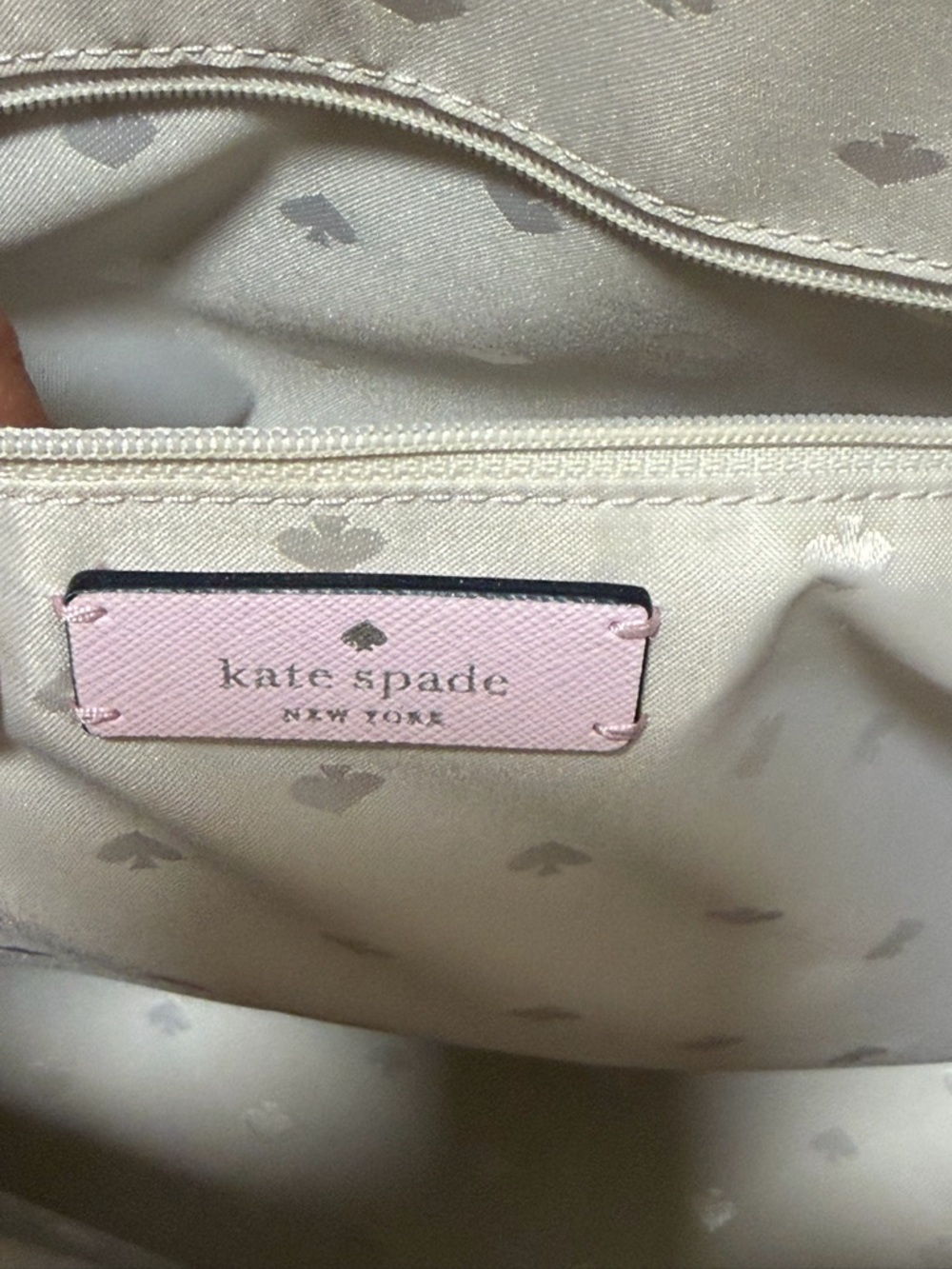 kate spade Pink Floral Tote with Navy Handles - Picture 8 of 10